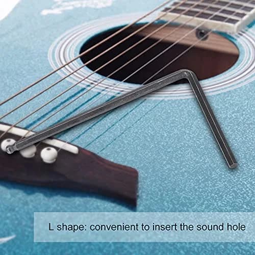 RiToEasysports Guitar Allen Wrench, 2 PCS Rod Allen Wrench Tool 4mm / 5mm Ball End for Acoustic Guitar (Black 4mm) | Durable Steel thumbnail 9