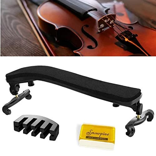 SUEWIO Violin Shoulder Rest for 4/4-3/4 Size with Collapsible Feet, Includes Practice Mute & Rosin | Adjustable Height & Width thumbnail 1