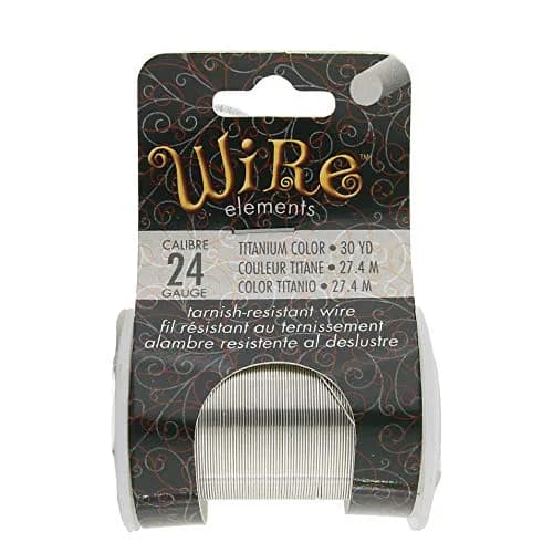 The Beadsmith Copper Jewelry Wire 24 Gauge Titanium Color 27.43 m (30 Yd) | Tarnish-Resistant for Crafts thumbnail 7