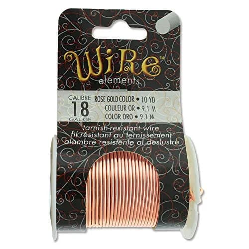The Beadsmith Copper Jewelry Wire 18 Gauge Rose Gold 10 Yd | Tarnish-Resistant, Lead & Nickel Free thumbnail 7