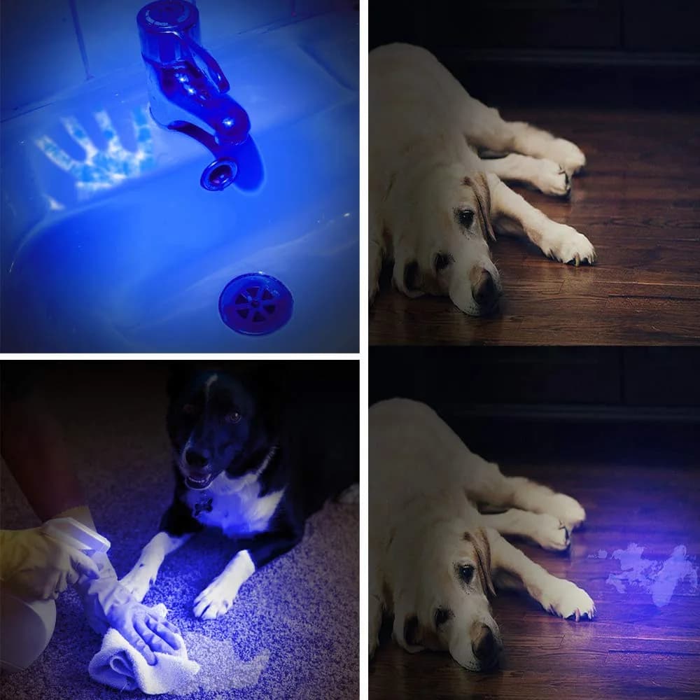 Optimal Shop UV Blacklight Flashlight 6 Pack 12 LED | Durable Aluminum Alloy Body - view 5