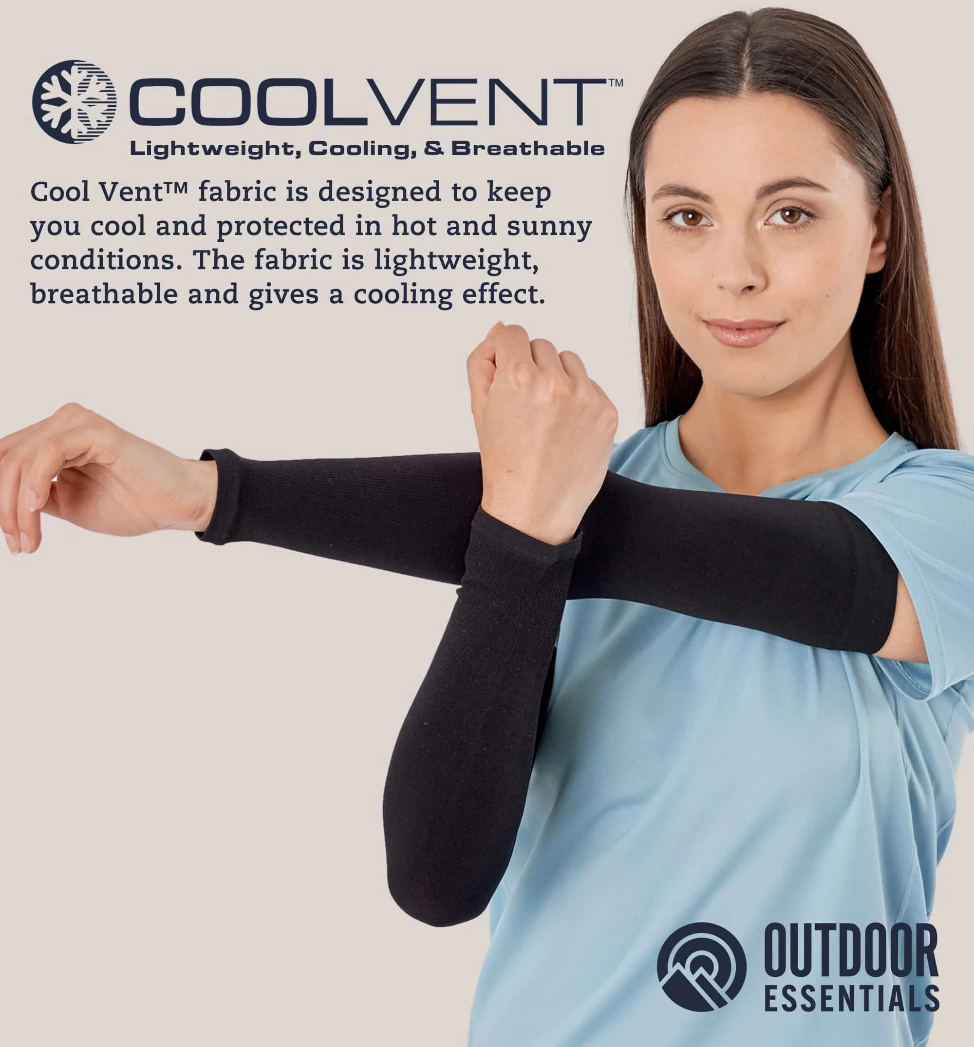 OutdoorEssentials UPF 50+ Cooling Arm Sleeves (3 Pairs, Multi) | Blocks 98% UV Rays - view 5