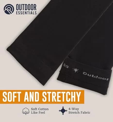 OutdoorEssentials UPF 50+ Cooling Arm Sleeves (3 Pairs, Multi) | Blocks 98% UV Rays thumbnail 7
