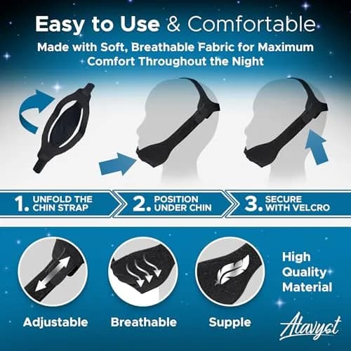 Atavyst Chin Strap for CPAP Users and Sleeping | Anti Snoring Devices for Comfortable Sleep thumbnail 6