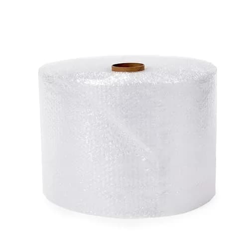 Amazon Basics Perforated Bubble Wrap Roll 30.48 cm x 53.34 m | Small 3/16" Bubbles, Clear thumbnail 1