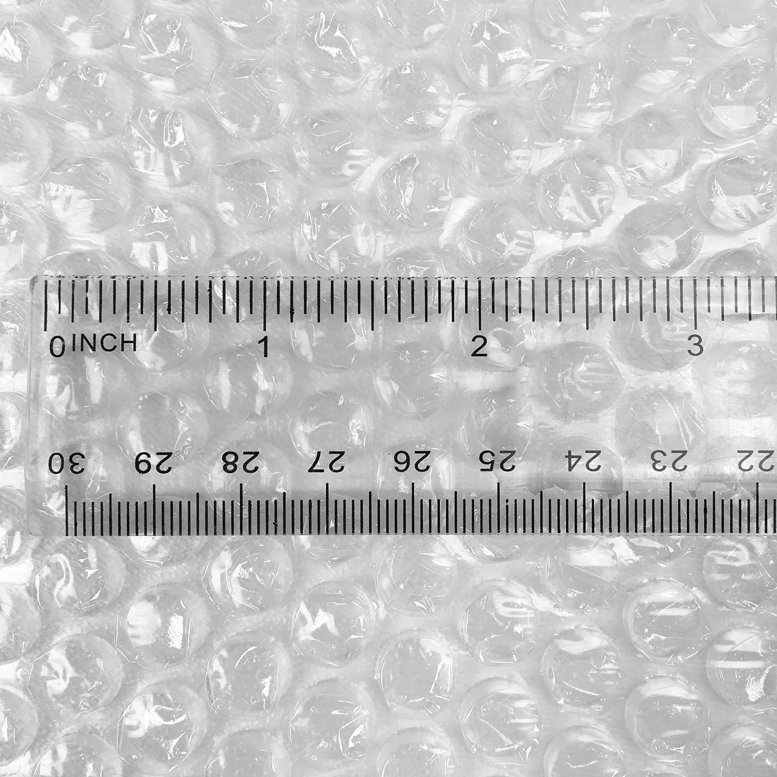 Amazon Basics Perforated Bubble Wrap Roll 30.48 cm x 53.34 m | Small 3/16" Bubbles, Clear - view 6