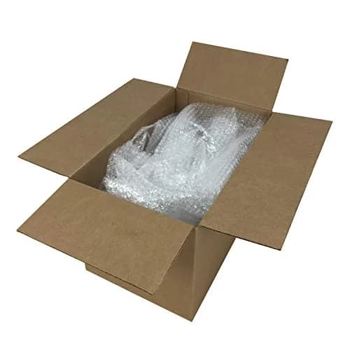 Amazon Basics Perforated Bubble Wrap Roll 30.48 cm x 53.34 m | Small 3/16" Bubbles, Clear thumbnail 7