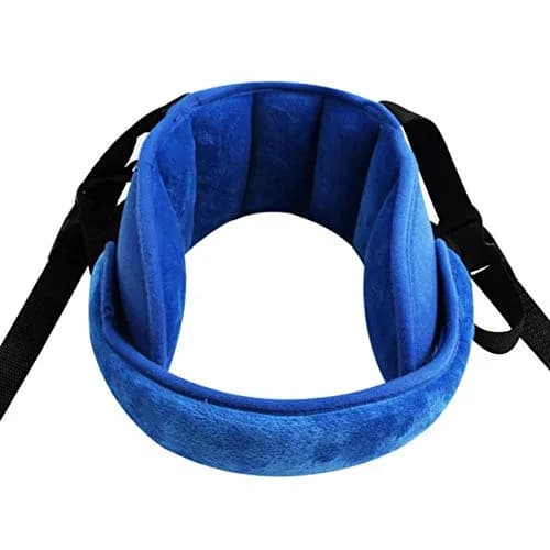 LETTON Adjustable Toddler Car Seat Head Support Band, Infants and Baby Head Support Blue 15.6 cm (5.9 in) | Safety Neck Relief for Travel thumbnail 1