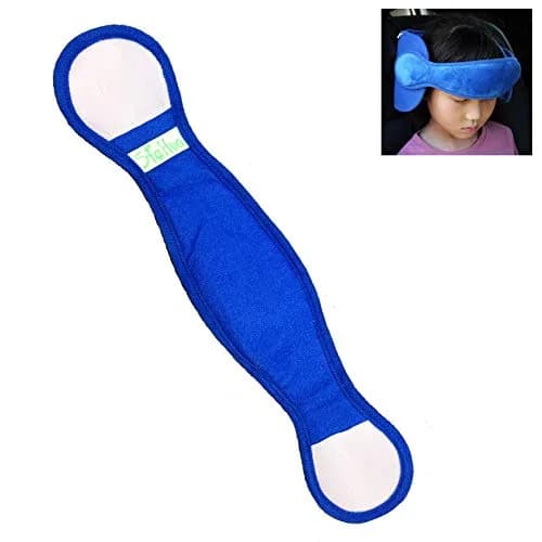 LETTON Adjustable Toddler Car Seat Head Support Band, Infants and Baby Head Support Blue 15.6 cm (5.9 in) | Safety Neck Relief for Travel thumbnail 8