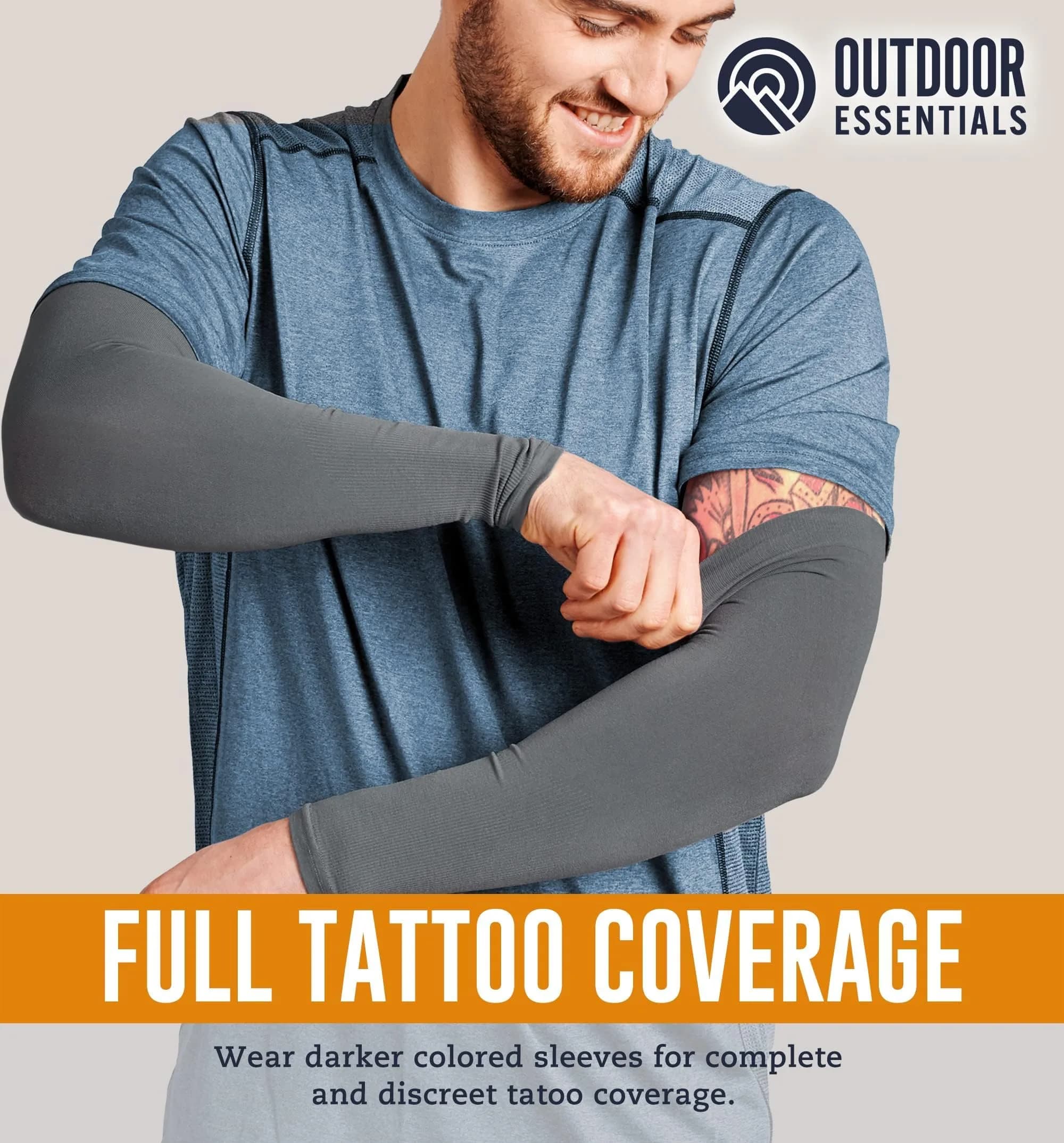 OutdoorEssentials UPF 50+ Cooling Arm Sleeves (3 Pairs, Multi) | Blocks 98% UV Rays - view 4