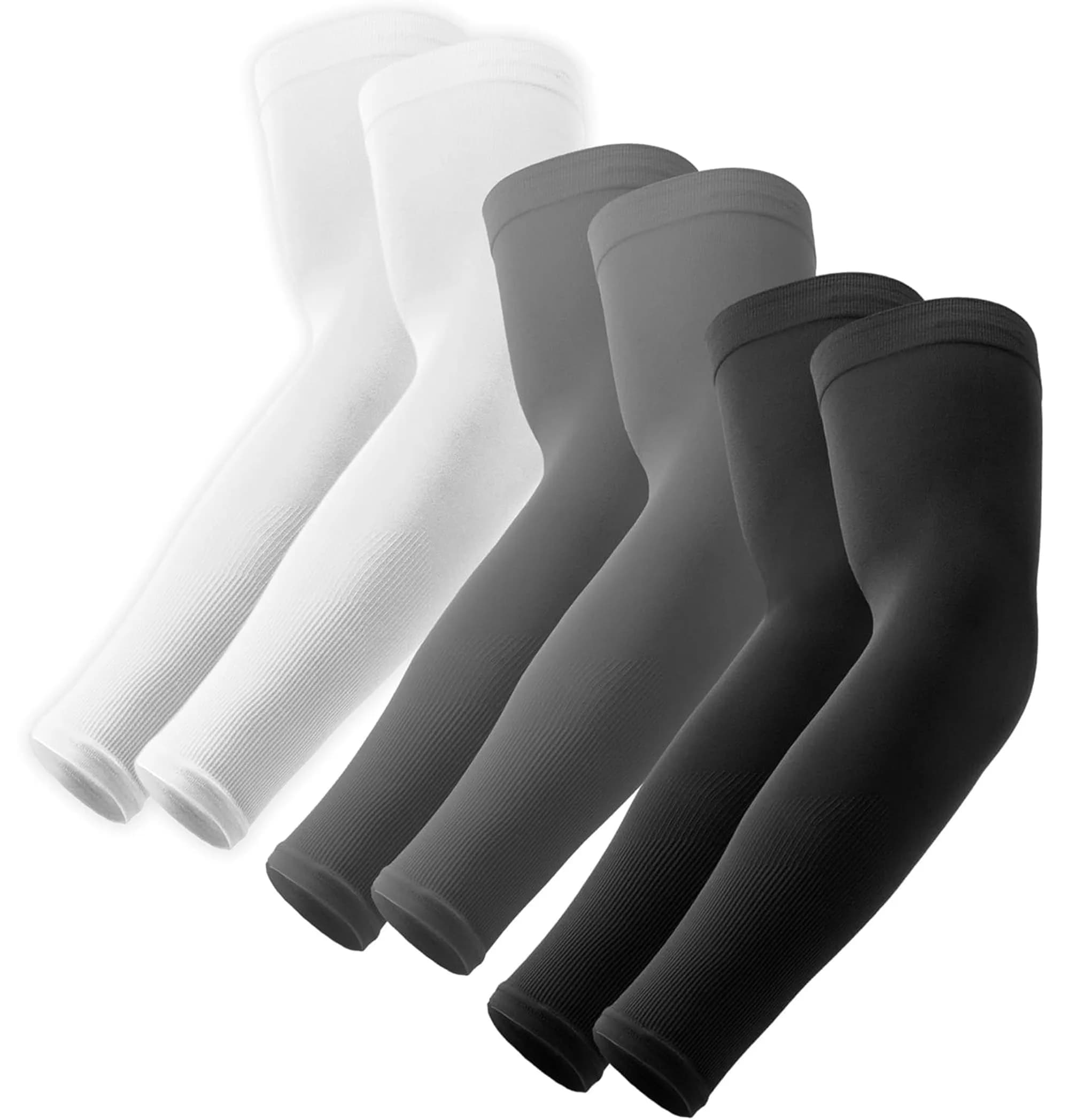 OutdoorEssentials UPF 50+ Cooling Arm Sleeves (3 Pairs, Multi) | Blocks 98% UV Rays
