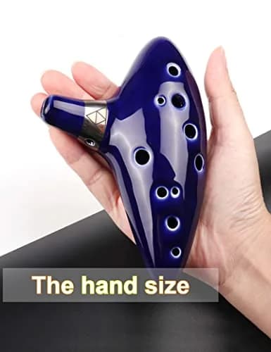 Mr.Power 12-Hole Alto C Ocarina Flute | 16 cm (6.3 inches) Ceramic Instrument for Beginners and Zelda Fans thumbnail 3