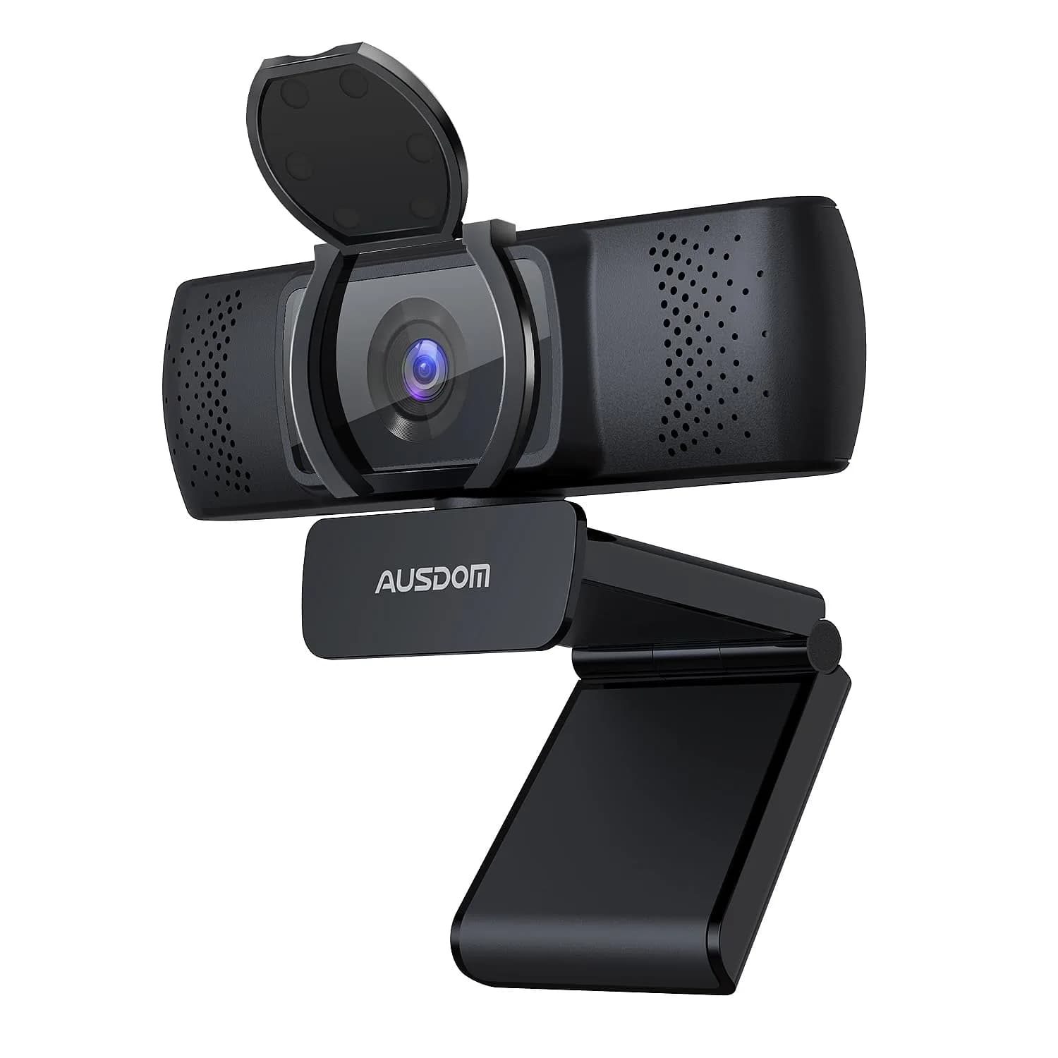AUSDOM AF640 1080P Webcam with Microphone, 90°FOV USB PC Camera 210g | Plug and Play Computer Camera for Online Calling/Conferencing
