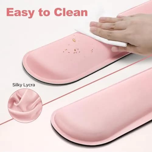Gimars Pink Wrist Rest Support for Keyboard & Mouse | Ergonomic Memory Foam, Supportive & Durable (70-120 chars) thumbnail 4