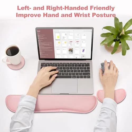 Gimars Pink Wrist Rest Support for Keyboard & Mouse | Ergonomic Memory Foam, Supportive & Durable (70-120 chars) thumbnail 8