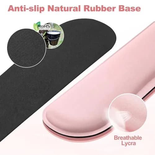 Gimars Pink Wrist Rest Support for Keyboard & Mouse | Ergonomic Memory Foam, Supportive & Durable (70-120 chars) thumbnail 3