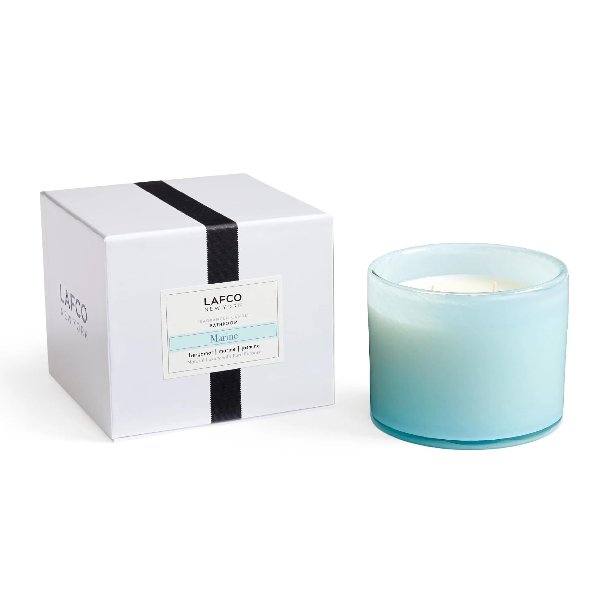 LAFCO NEW YORK 3-Wick Candle, Marine - 30 oz | Nautical Scent, Reusable Glass Vessel, Made in the USA — Marine