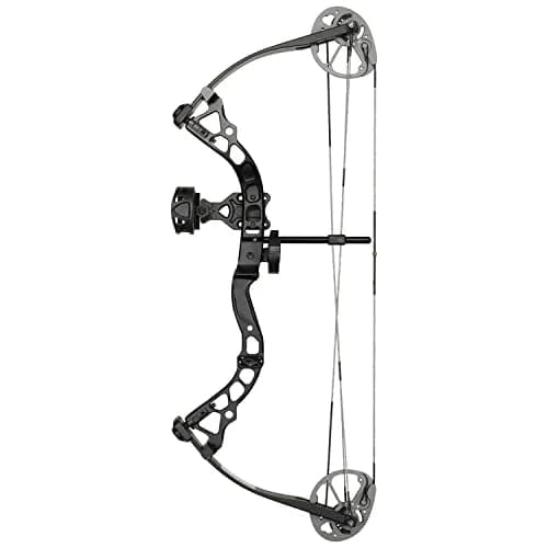Diamond Archery Youth Atomic Bow Fully Adjustable 12-24" | 6-29 LBS Draw, 191 FPS, Left Hand, Black thumbnail 1