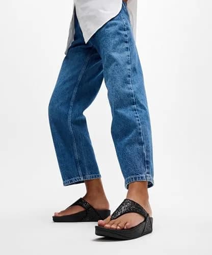 FitFlop Lulu Glitter Toe-Thongs 8.5 | Biomechanically Engineered for Comfort & Style thumbnail 2