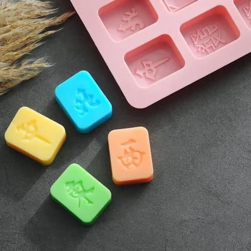 Verdental Mahjong Silicone Chocolate Mold Set of 2 | Food-Grade, Non-Stick, Easy Release Candy Molds thumbnail 5