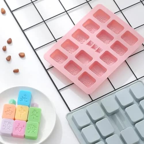 Verdental Mahjong Silicone Chocolate Mold Set of 2 | Food-Grade, Non-Stick, Easy Release Candy Molds thumbnail 3