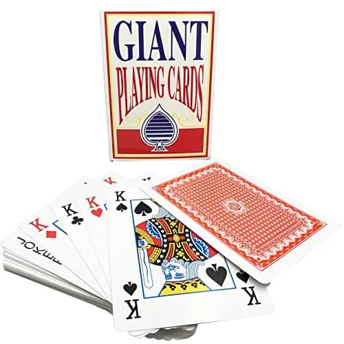 Yuanhe Jumbo Giant Playing Card Deck - 8x11 Inch Oversized Cards for Kids & Adults thumbnail 2