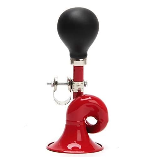 Coolrunner Bugle Horn, Retro Clown Horn, Kids Bike Horn - 18cm (7") Red | Classic Loud Squeaker for Bikes & Scooters — Red