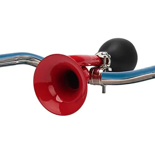 Coolrunner Bugle Horn, Retro Clown Horn, Kids Bike Horn - 18cm (7") Red | Classic Loud Squeaker for Bikes & Scooters thumbnail 2
