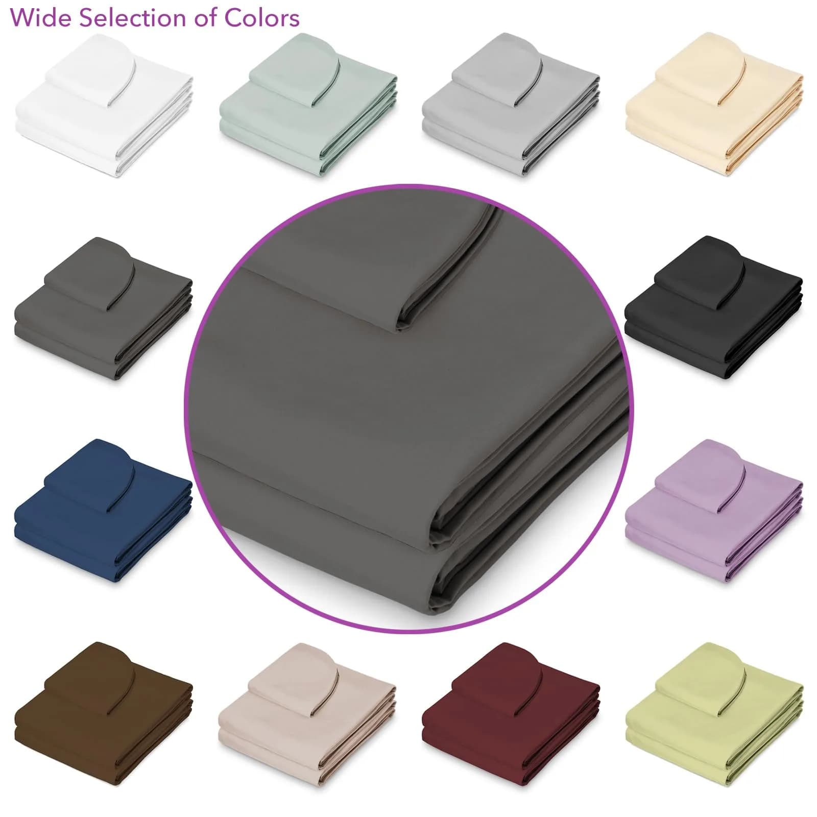 Saloniture Microfiber Massage Table Sheet Set 3-Piece Gray | Soft, Breathable, and Stain-Resistant for Professional Use - view 5