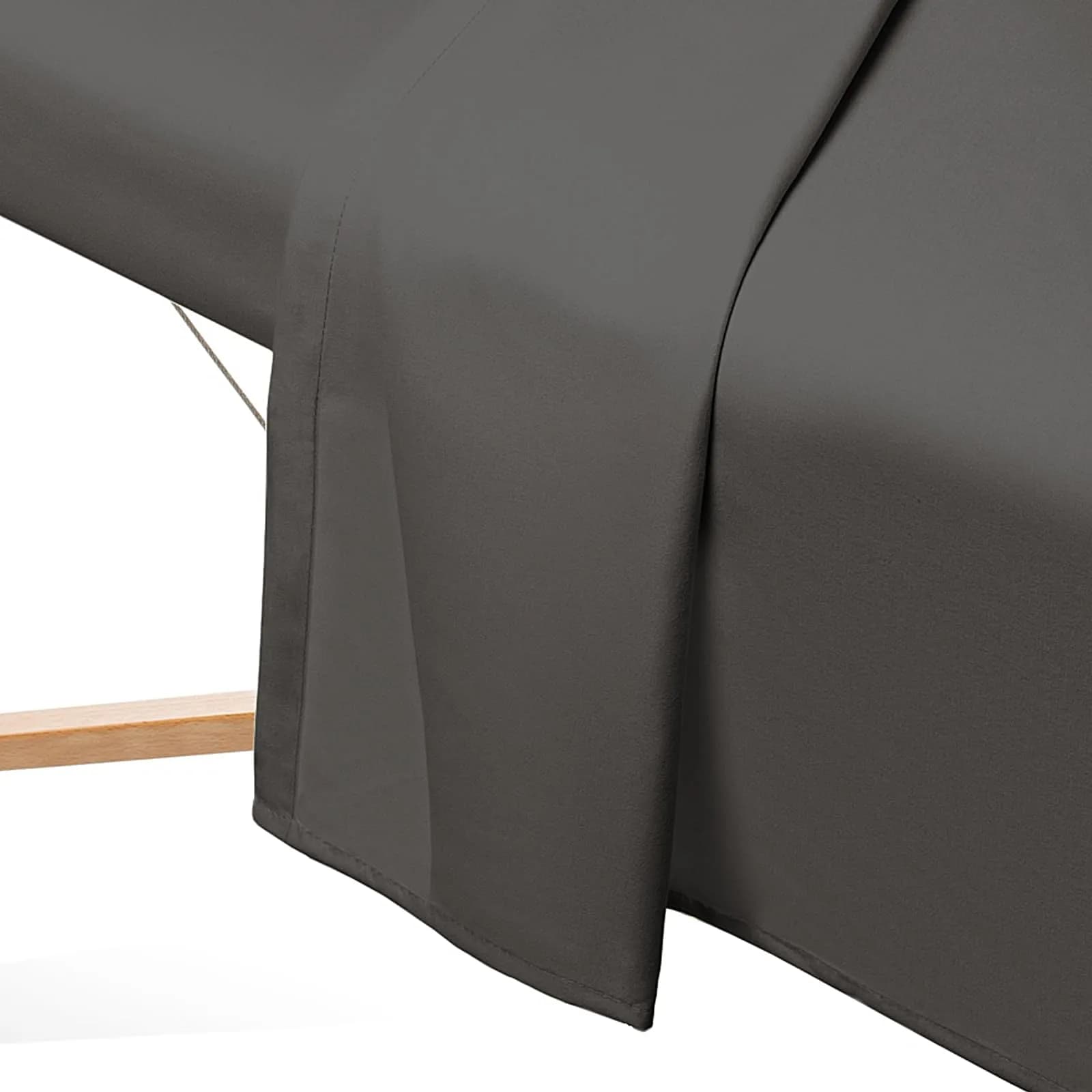 Saloniture Microfiber Massage Table Sheet Set 3-Piece Gray | Soft, Breathable, and Stain-Resistant for Professional Use - view 4