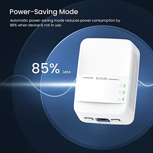 Tenda AV1000 Powerline Adapter Kit with Gigabit Ports | Dual Band WiFi, Plug & Play, for HD/4K Streaming & Gaming (PH10) thumbnail 4