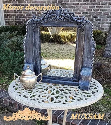 MUXSAM Wood Carved Appliques 40cm (15.75"x4.33") | Vintage Furniture Decals for DIY Projects thumbnail 9