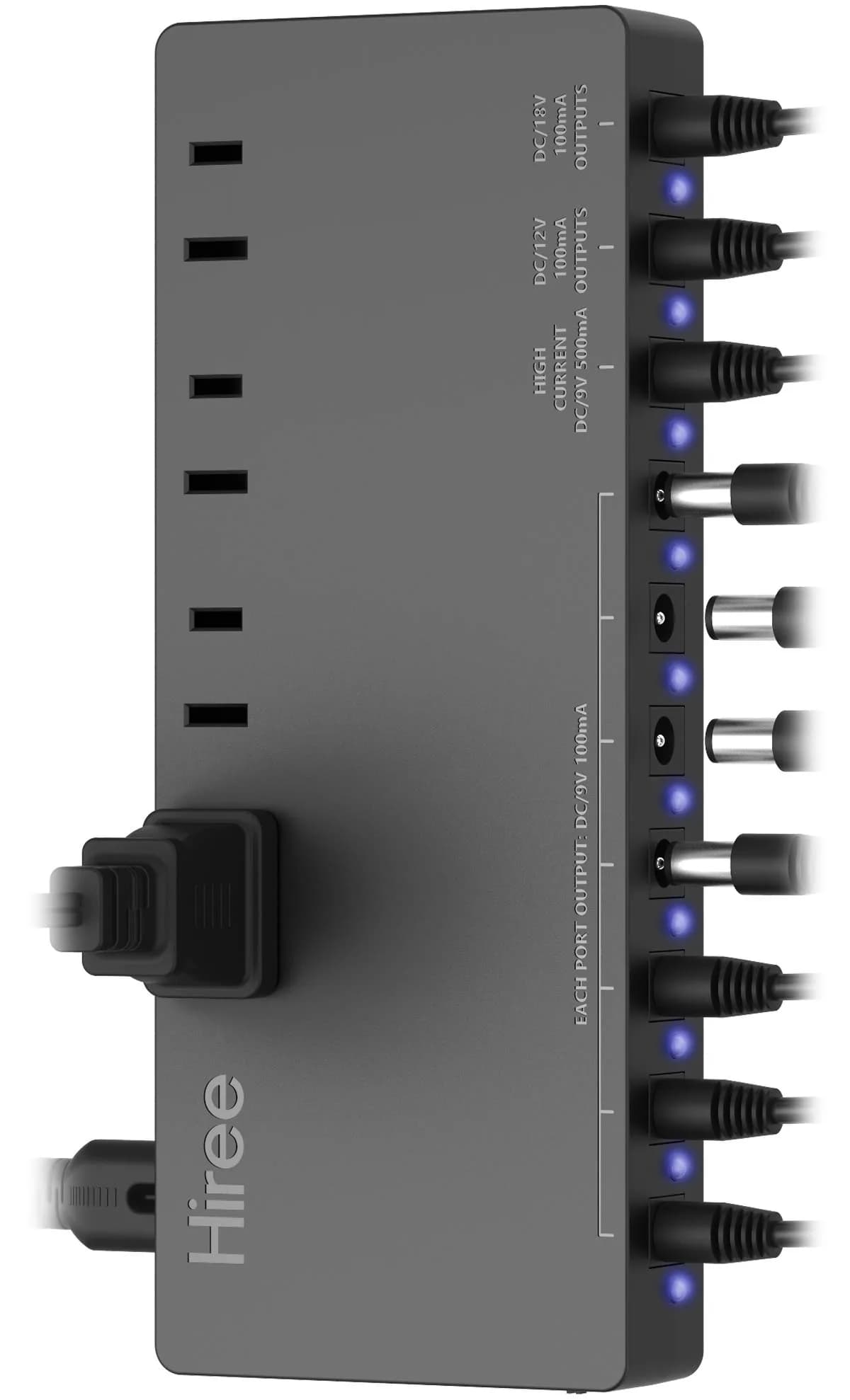 Hiree Guitar Pedal Power Supply 10 Isolated Outputs 600W | Powers Pedals & Devices - main product image