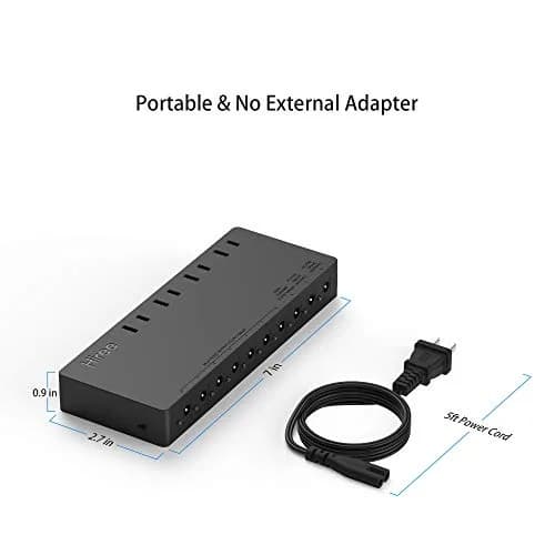 Hiree Guitar Pedal Power Supply 10 Isolated Outputs 600W | Powers Pedals & Devices thumbnail 6