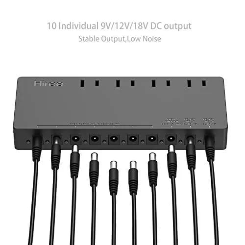 Hiree Guitar Pedal Power Supply 10 Isolated Outputs 600W | Powers Pedals & Devices thumbnail 3