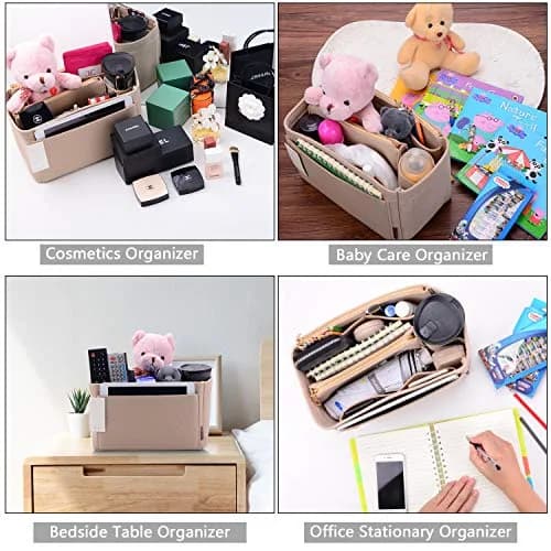 ZTUJO Slender Large Felt Purse Organizer Insert 3.35" (8.5 cm) | Keeps Handbags Shipshape thumbnail 7