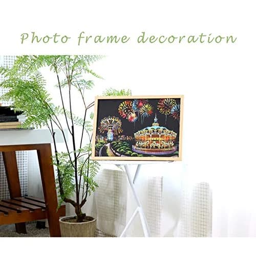 BOTEEN Scratch Rainbow Painting Art Paper Amusement Park 40.5cm x 28.5cm (16''x11'') | Creative DIY Gifts & Arts Craft Kits thumbnail 6