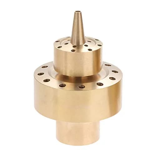 Hicello Brass Fountain Nozzle for Ponds & Water Gardens | 1 Inch (G1/DN25) Inlet, 1.26 Inch Outlet — 1 Inch