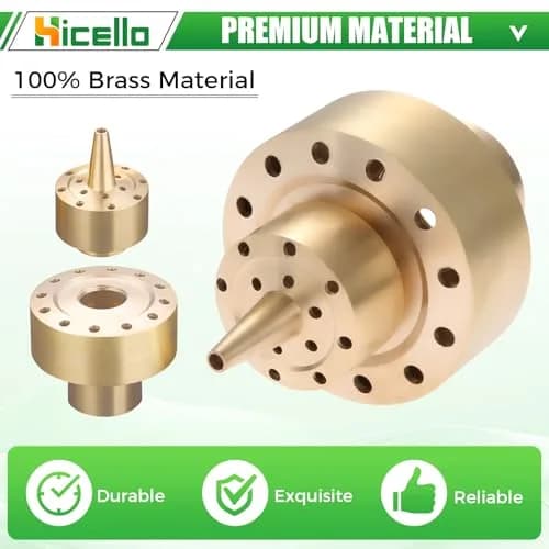 Hicello Brass Fountain Nozzle for Ponds & Water Gardens | 1 Inch (G1/DN25) Inlet, 1.26 Inch Outlet thumbnail 5