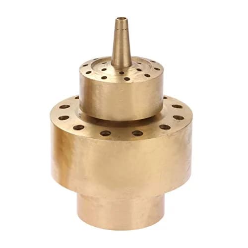 Hicello Brass Fountain Nozzle for Ponds & Water Gardens 1.5 Inch (38mm) Inlet | Creates Layered Flower Spray thumbnail 1