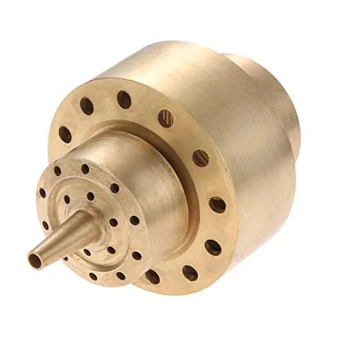 Hicello Brass Fountain Nozzle for Ponds & Water Gardens 1.5 Inch (38mm) Inlet | Creates Layered Flower Spray thumbnail 2
