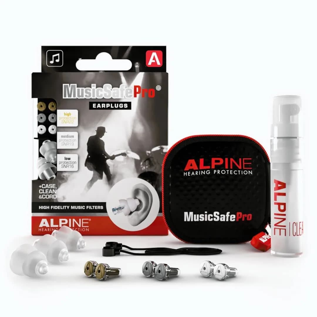 Alpine MusicSafe Pro High Fidelity Earplugs for Musicians 16/19/22 dB | Professional Hearing Protection - main product image