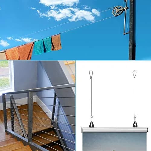 Amadget 316 Stainless Steel Cable for Railing 1/16" x 33 Feet | Marine Grade, Heavy Gauge, Weather Resistant thumbnail 5