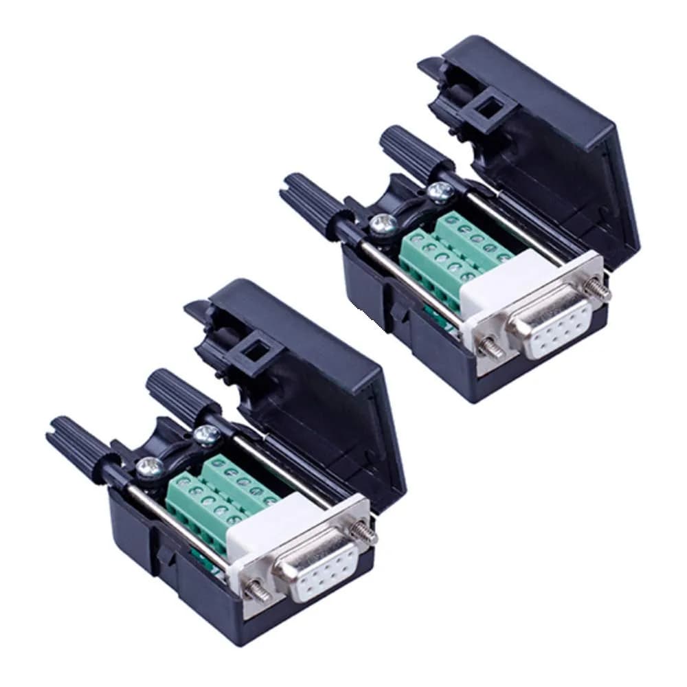 ANMBEST DB9 Solderless RS232 Serial to 9-Pin Female Terminal Adapter 2-Pack | Connect Legacy Devices in India - main product image