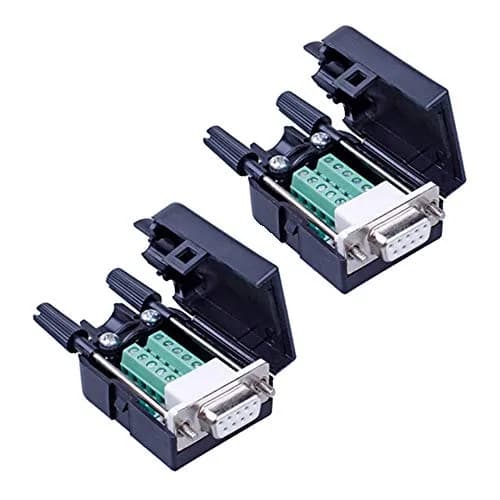 ANMBEST DB9 Solderless RS232 Serial to 9-Pin Female Terminal Adapter 2-Pack | Connect Legacy Devices in India thumbnail 1
