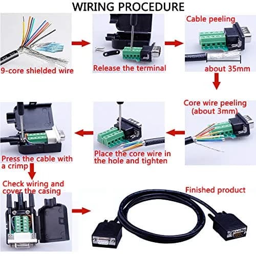 ANMBEST DB9 Solderless RS232 Serial to 9-Pin Female Terminal Adapter 2-Pack | Connect Legacy Devices in India thumbnail 7