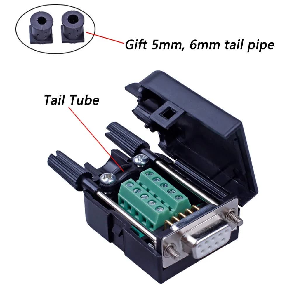 ANMBEST DB9 Solderless RS232 Serial to 9-Pin Female Terminal Adapter 2-Pack | Connect Legacy Devices in India - view 4