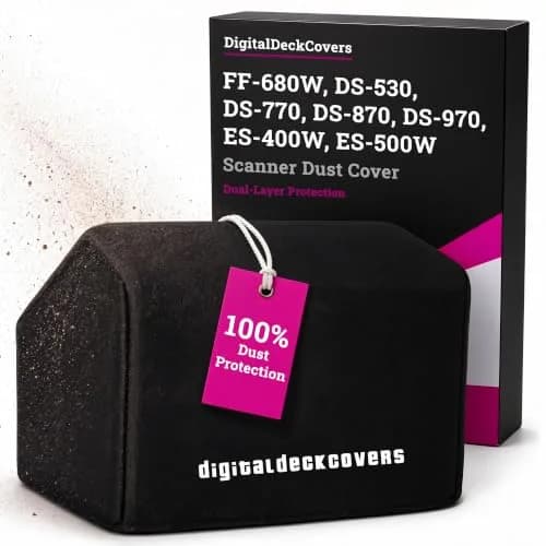 DigitalDeckCovers Dust Cover for Epson FastFoto FF-680W & Others | Anti-Static, Water-Resistant, Custom Fit thumbnail 1