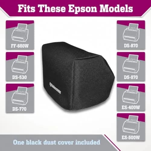 DigitalDeckCovers Dust Cover for Epson FastFoto FF-680W & Others | Anti-Static, Water-Resistant, Custom Fit thumbnail 8
