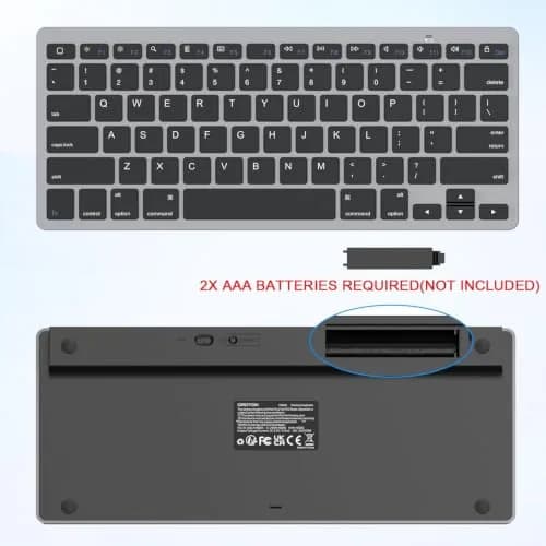 OMOTON Wireless Keyboard for iPad, iPad Pro, Air, Mini | Compact Ultra Slim Size & Bluetooth thumbnail 5